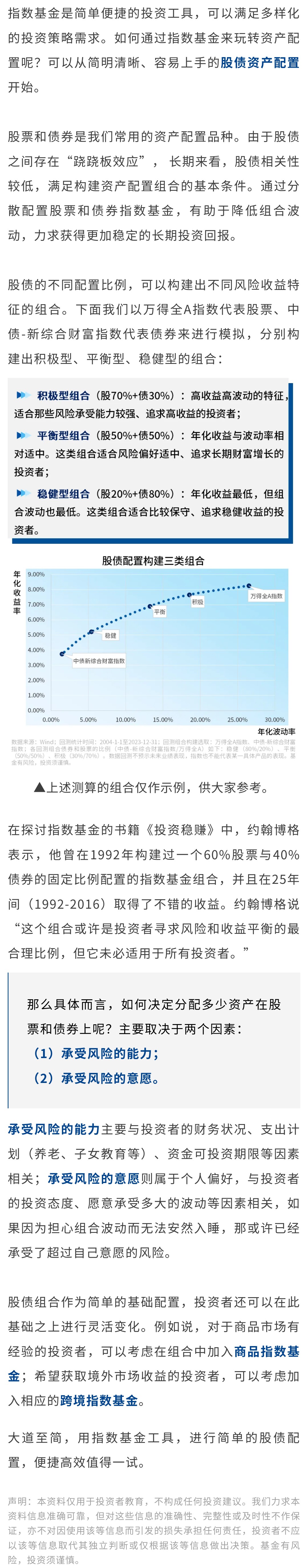 大道至简：用指数基金做股债配置