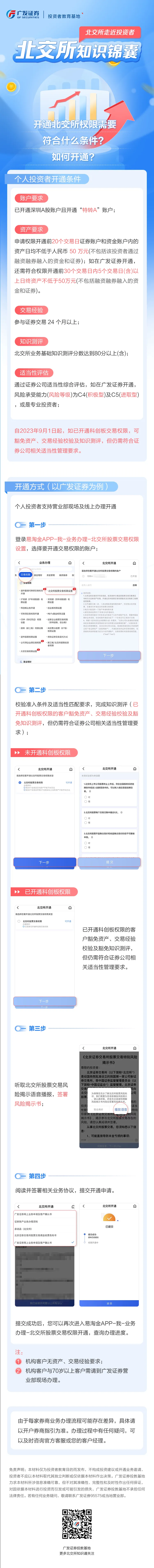 北交所知识锦囊丨开通北交所权限需要符合什么条件？如何开通？