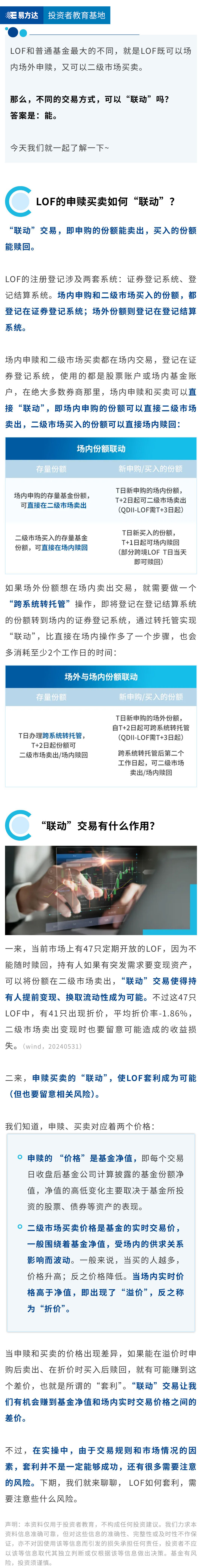 申赎买卖“联动”，了解LOF不同于普通基金的交易机制