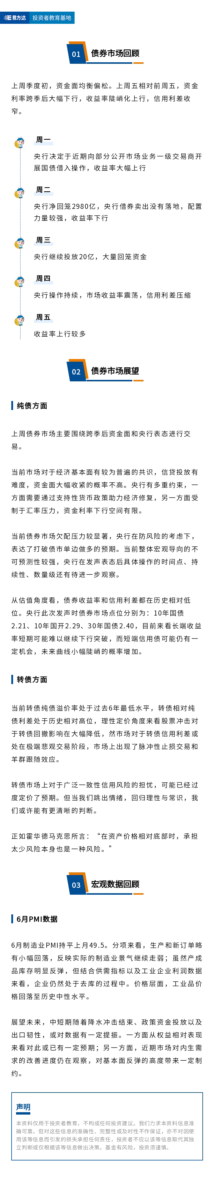 跨季央行重要发声，季初债券收益率陡峭化上行（24年7月第2期）