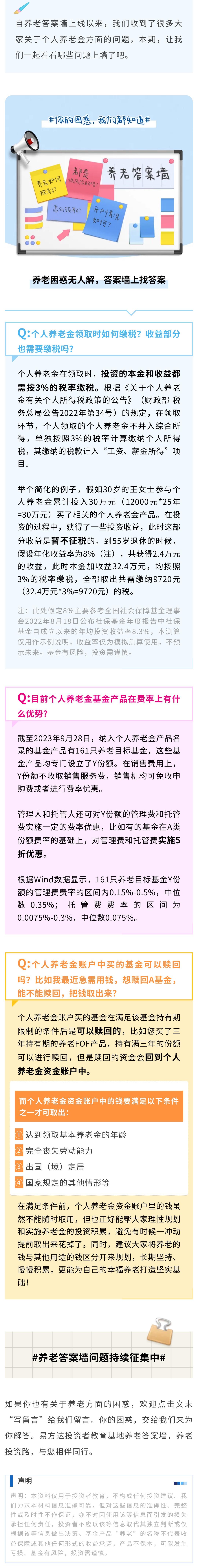 3.目前个人养老金基金产品在费率上有什么优势？