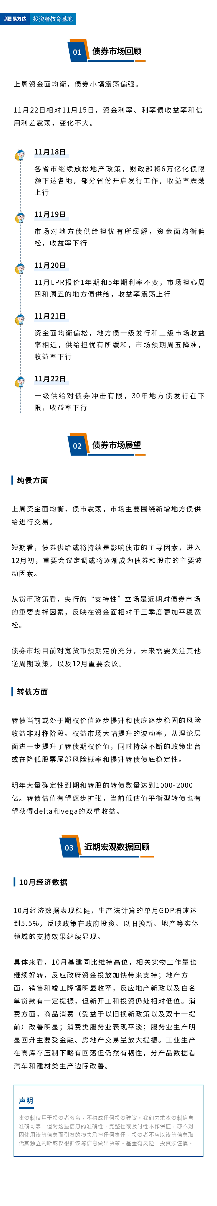 10月经济数据表现稳健，债市小幅震荡资金面均衡--债市周周看（24年11月第4期）