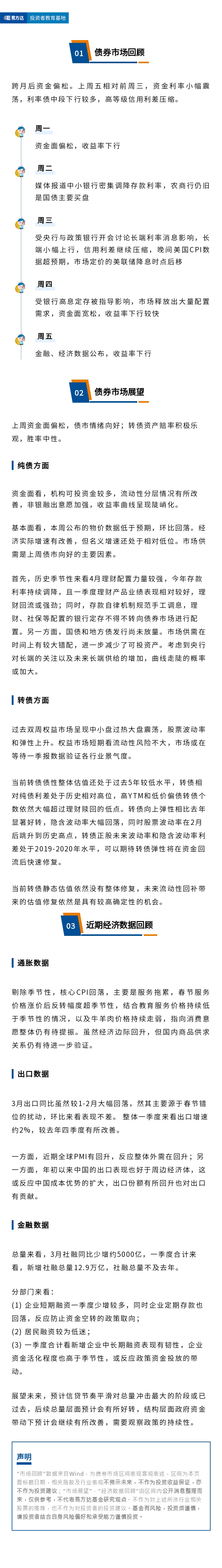 3月经济数据出炉，市场供需推动债市向好-（24年4月第三期）
