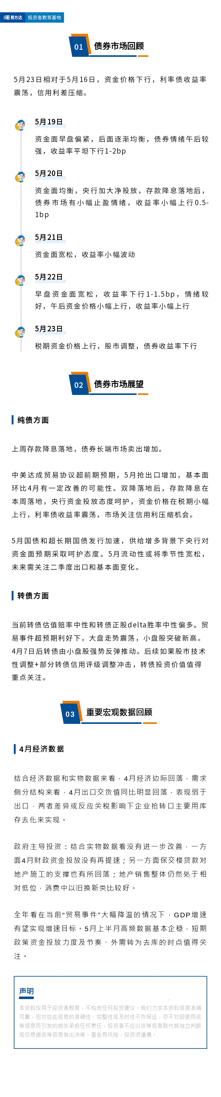 存款降息落地后债市震荡，4月经济数据值得关注-债市周周看（25年5月第4期）