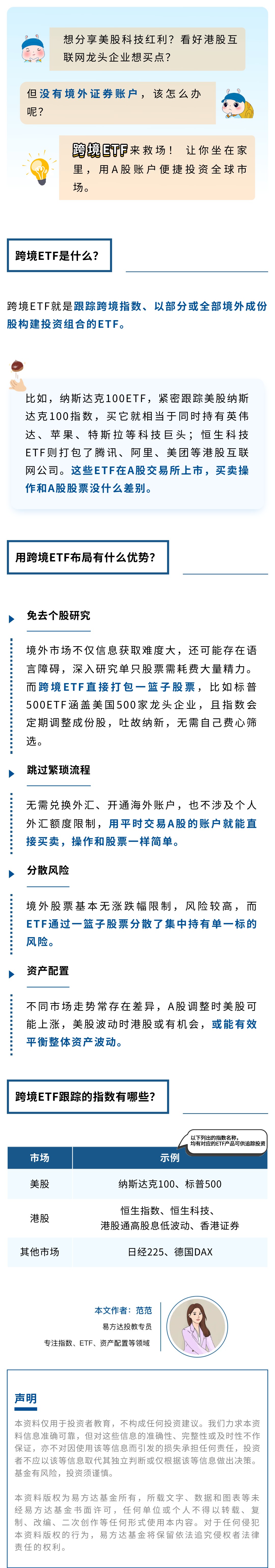 跨境ETF如何帮你一键布局境外市场？