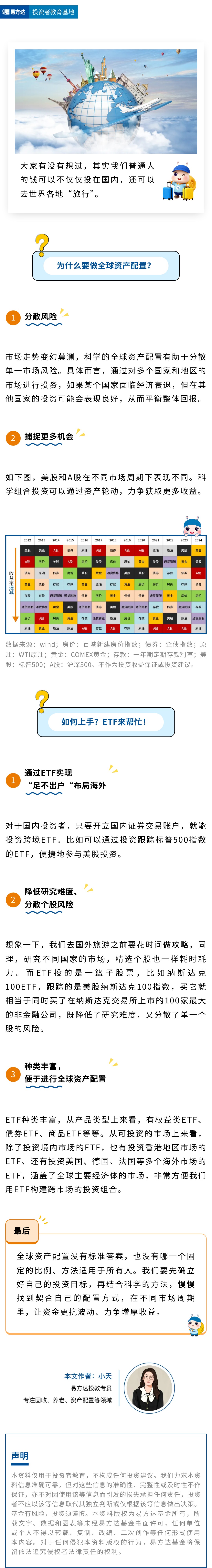 做好全球资产配置，ETF来帮忙