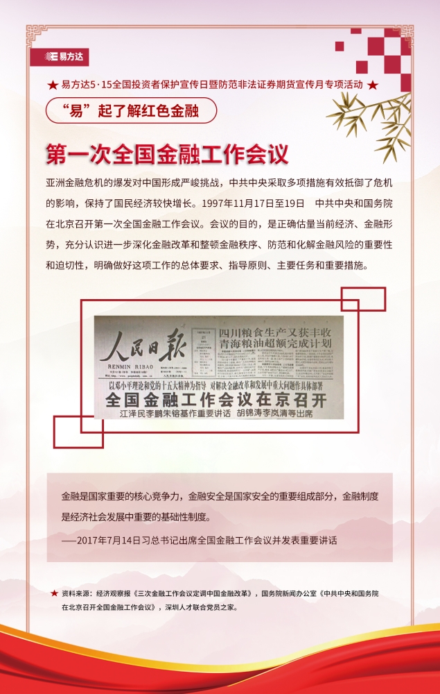 6.第一次全国金融工作会议